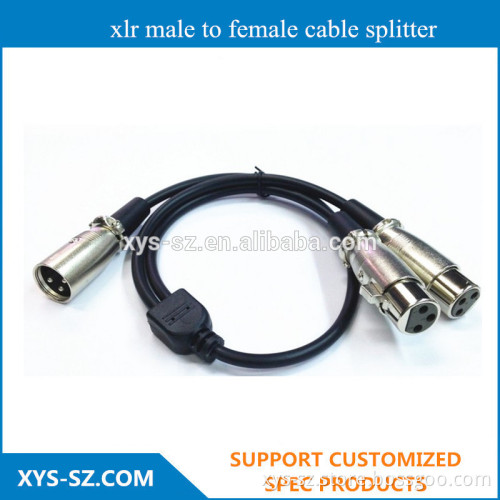 xlr male to female cable splitter